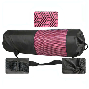 Waterproof yoga backpack case bag with mesh center and adjustable strap for gym and pilates.